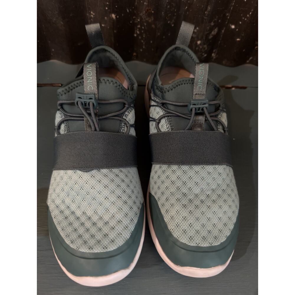 Vionic Alaina II 2 Sky Teal Slip On Walking Sneakers Shoes Comfort Bungee Size 9